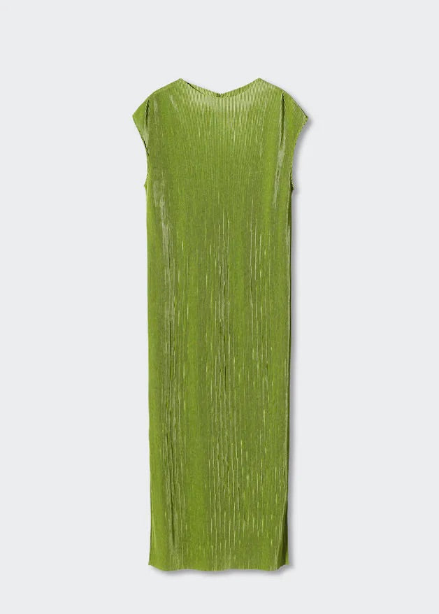 Pleated long dress