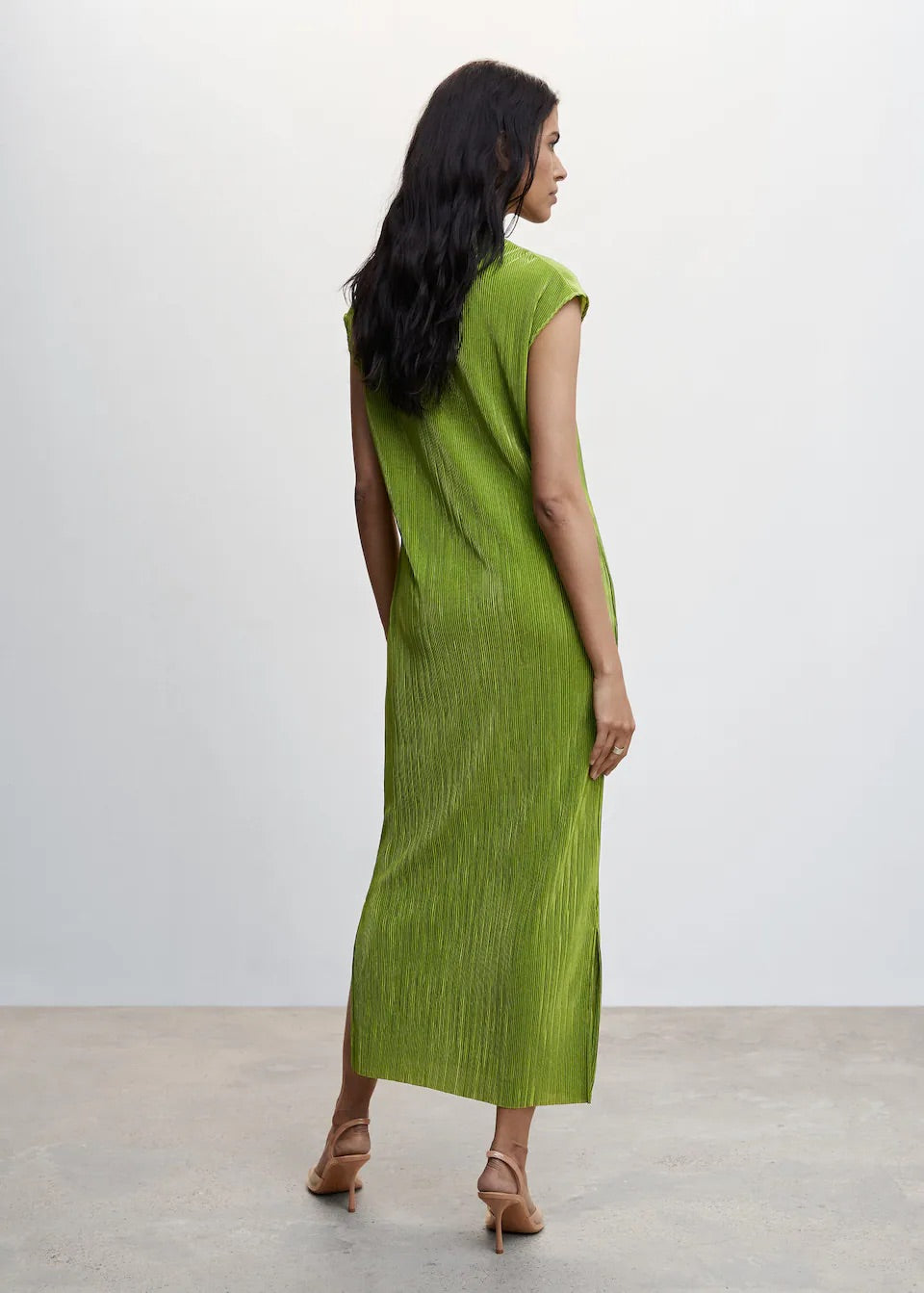Pleated long dress