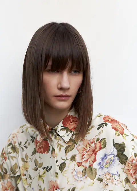 Printed flowy shirt