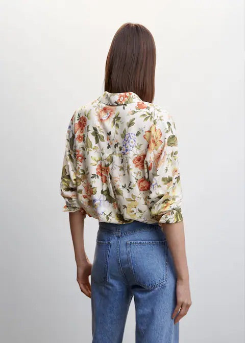 Printed flowy shirt