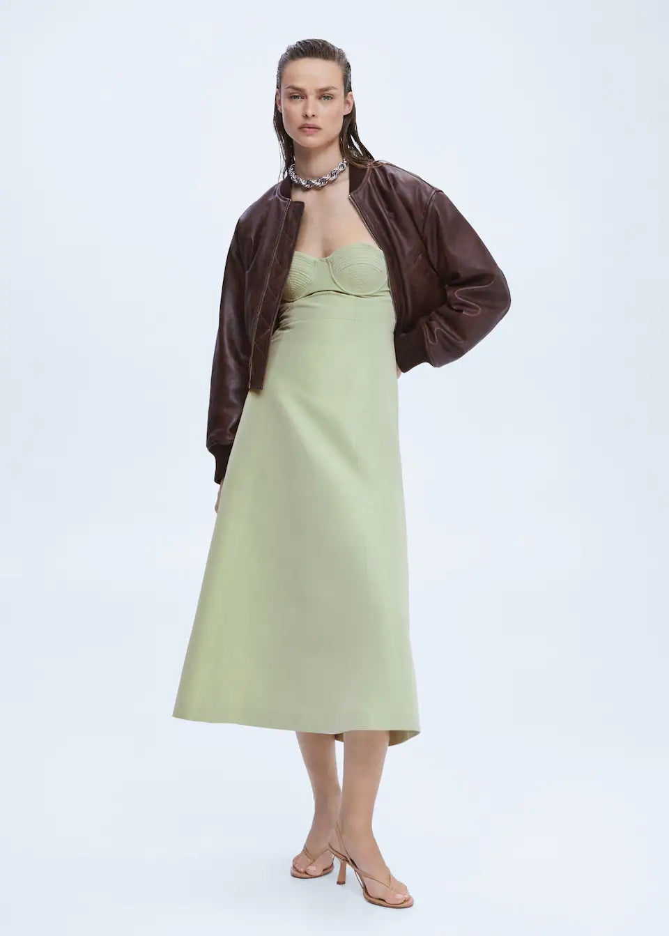 Flared corset dress