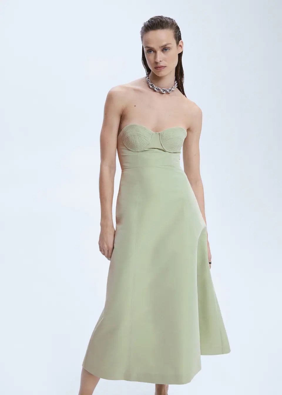 Flared corset dress