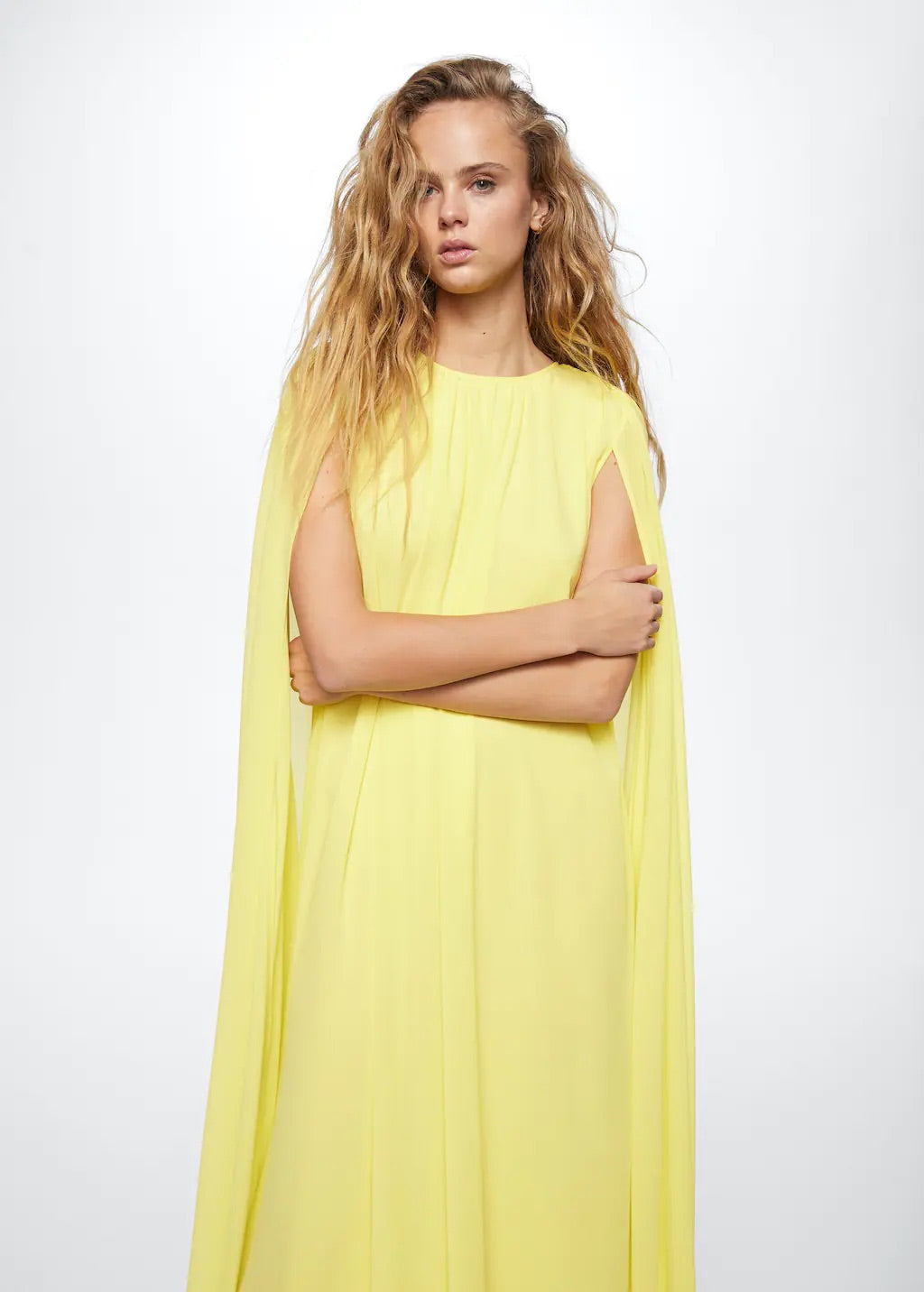 Sleeve slit dress