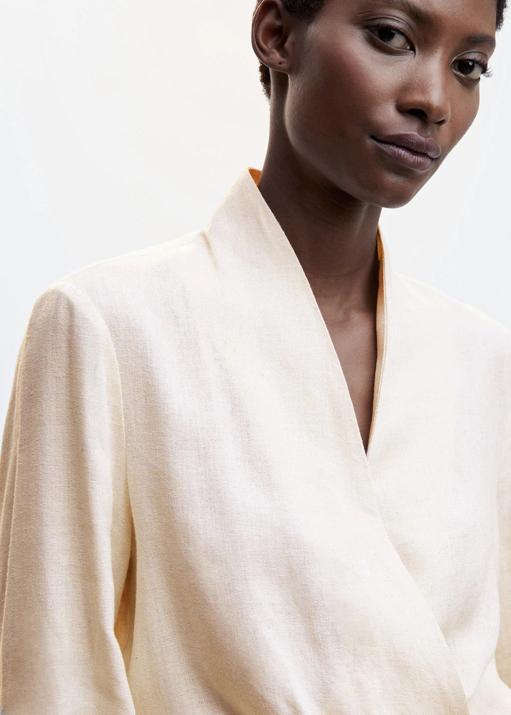 Draped wrap dress