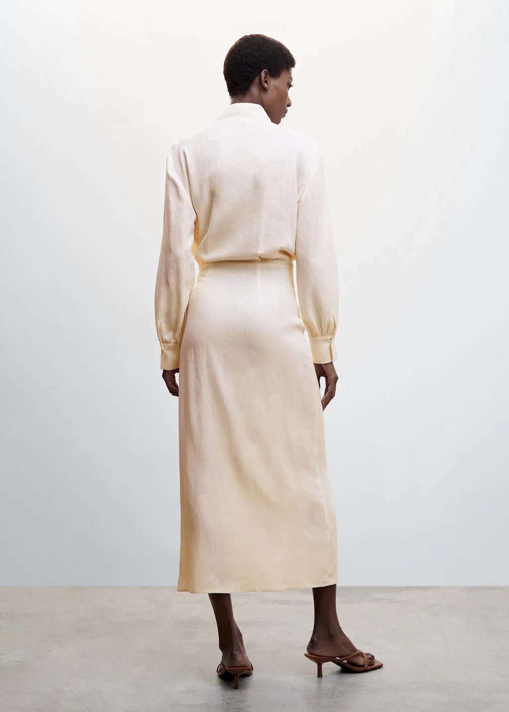 Draped wrap dress