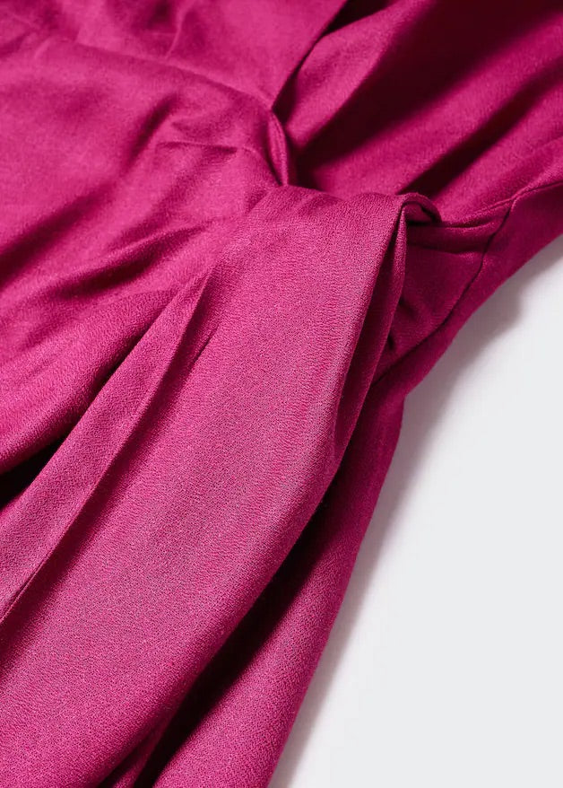 Draped wrap dress