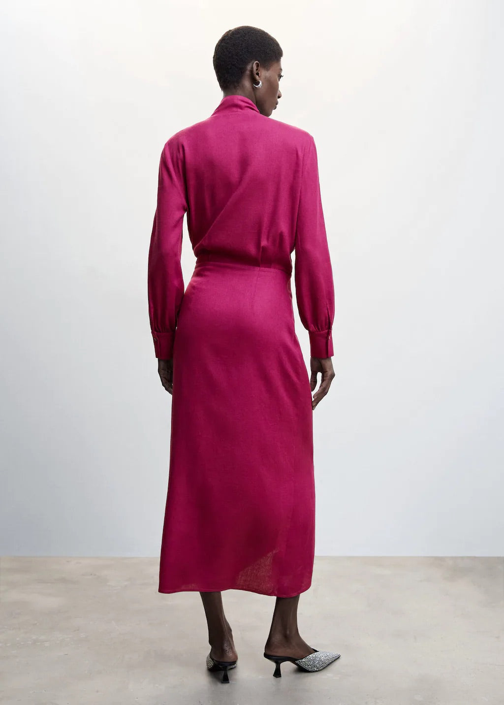 Draped wrap dress
