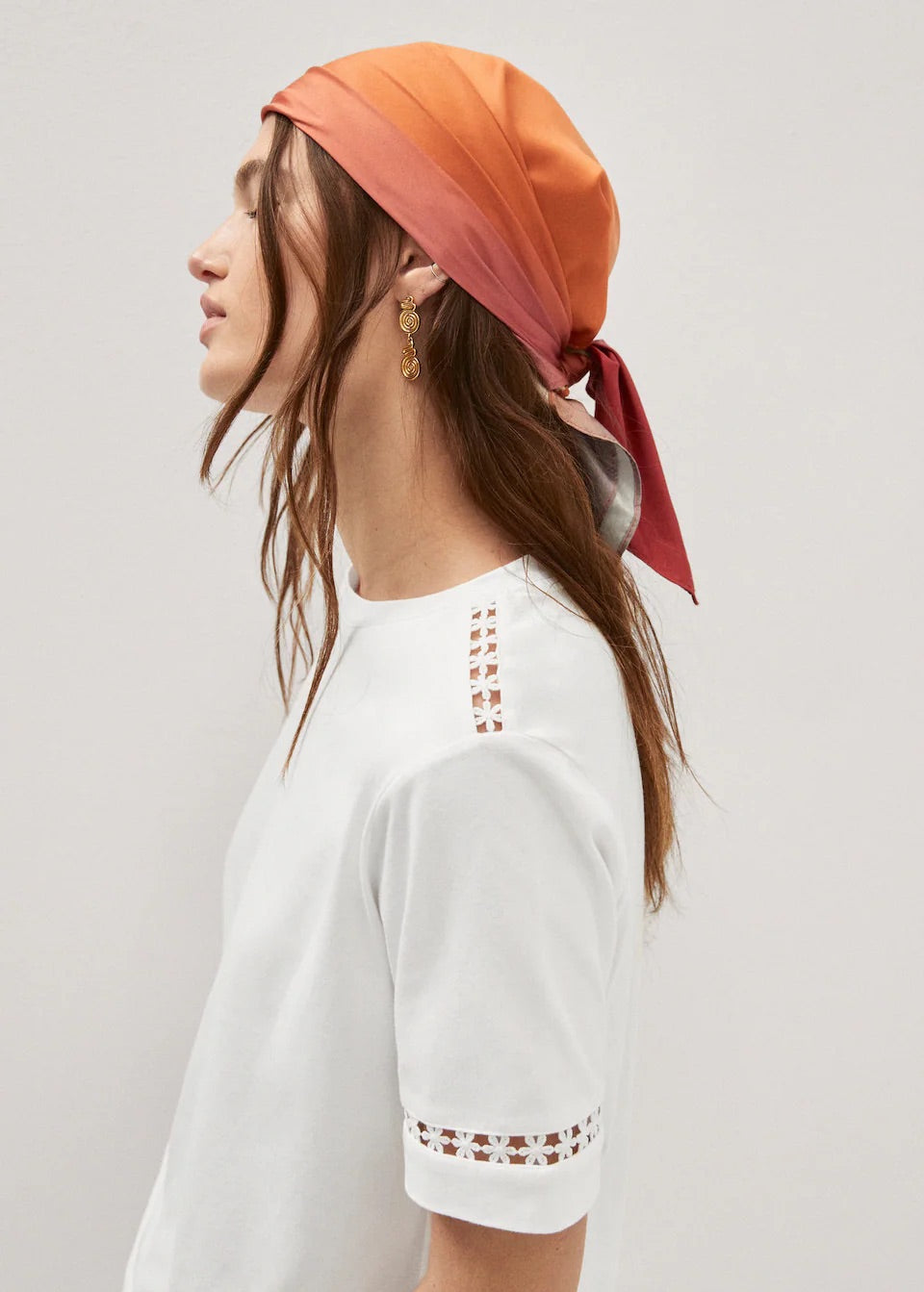Embroidered detail T-shirt