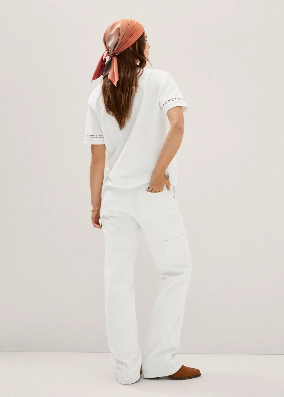 Embroidered detail T-shirt