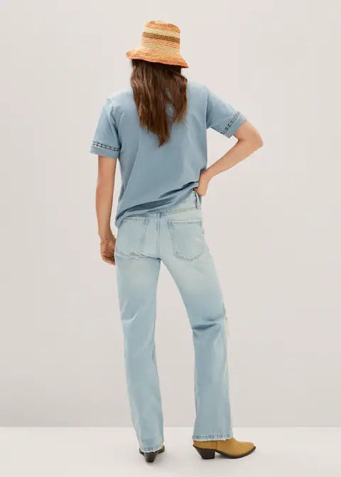Embroidered detail T-shirt