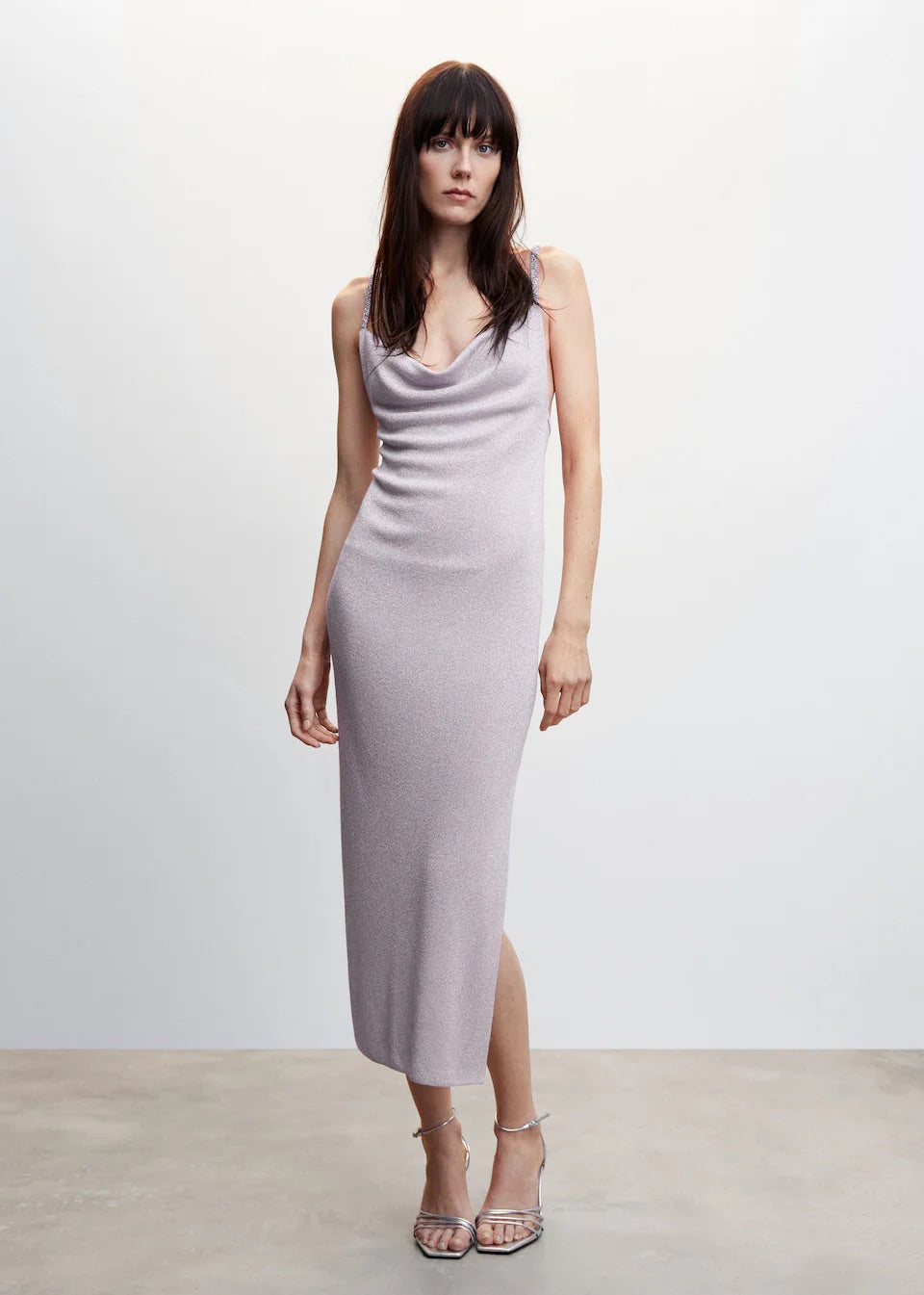 Lurex rhinestone dress