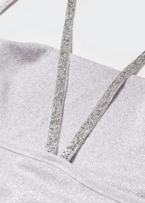 Lurex rhinestone dress