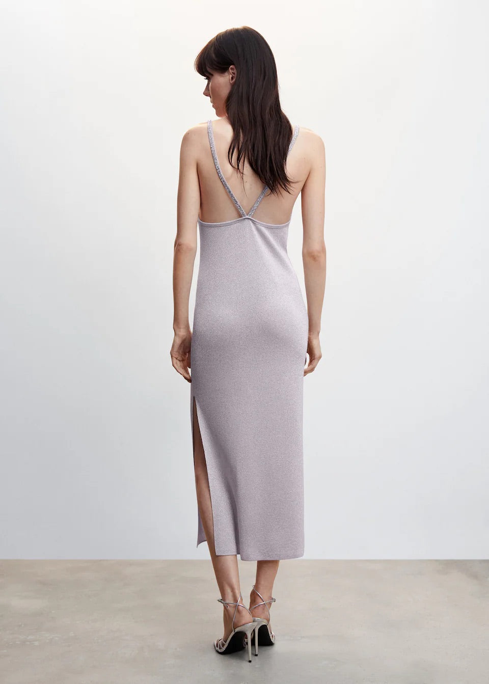 Lurex rhinestone dress