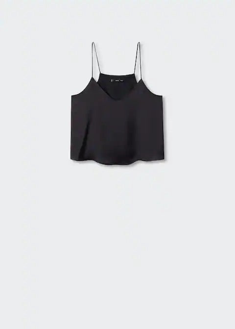 Satin top with straps