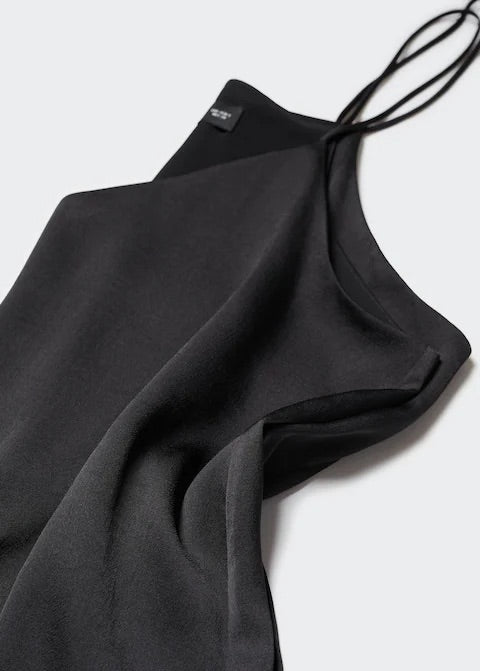 Satin top with straps