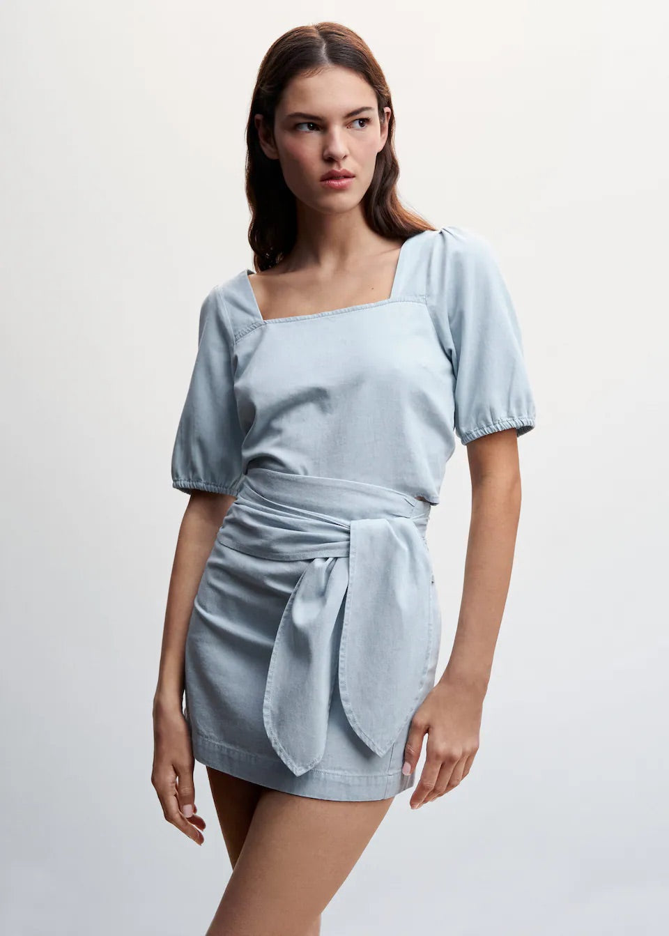 Tencel knot skirt