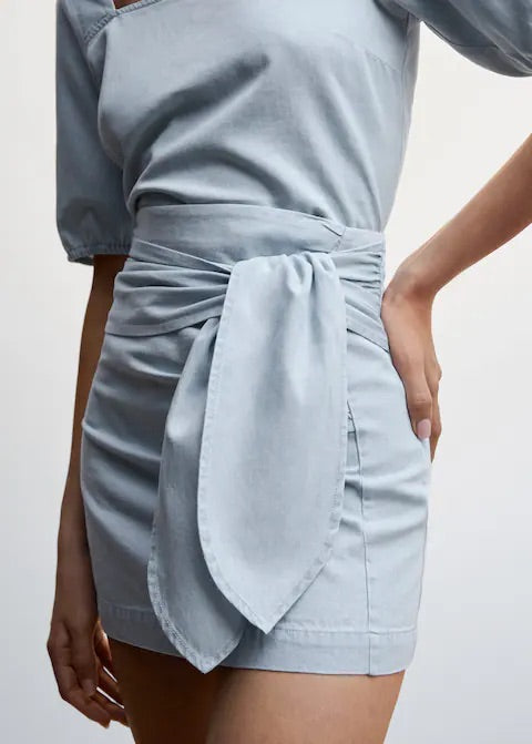 Tencel knot skirt