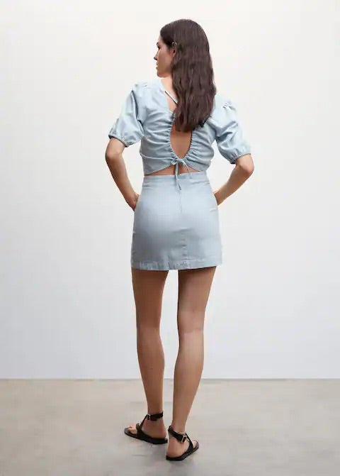 Tencel knot skirt