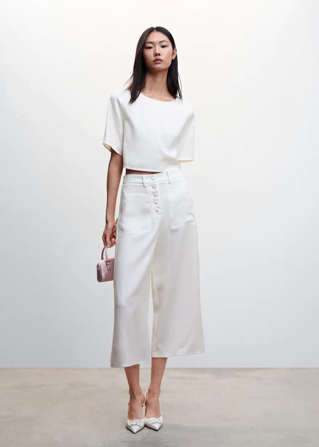 Back button blouse
