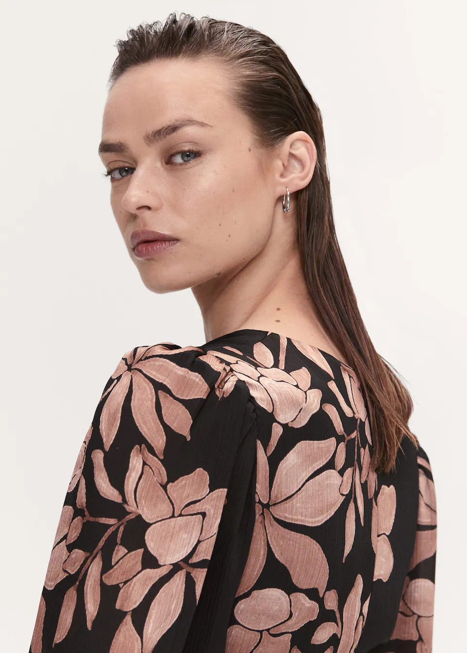 Floral chiffon dress