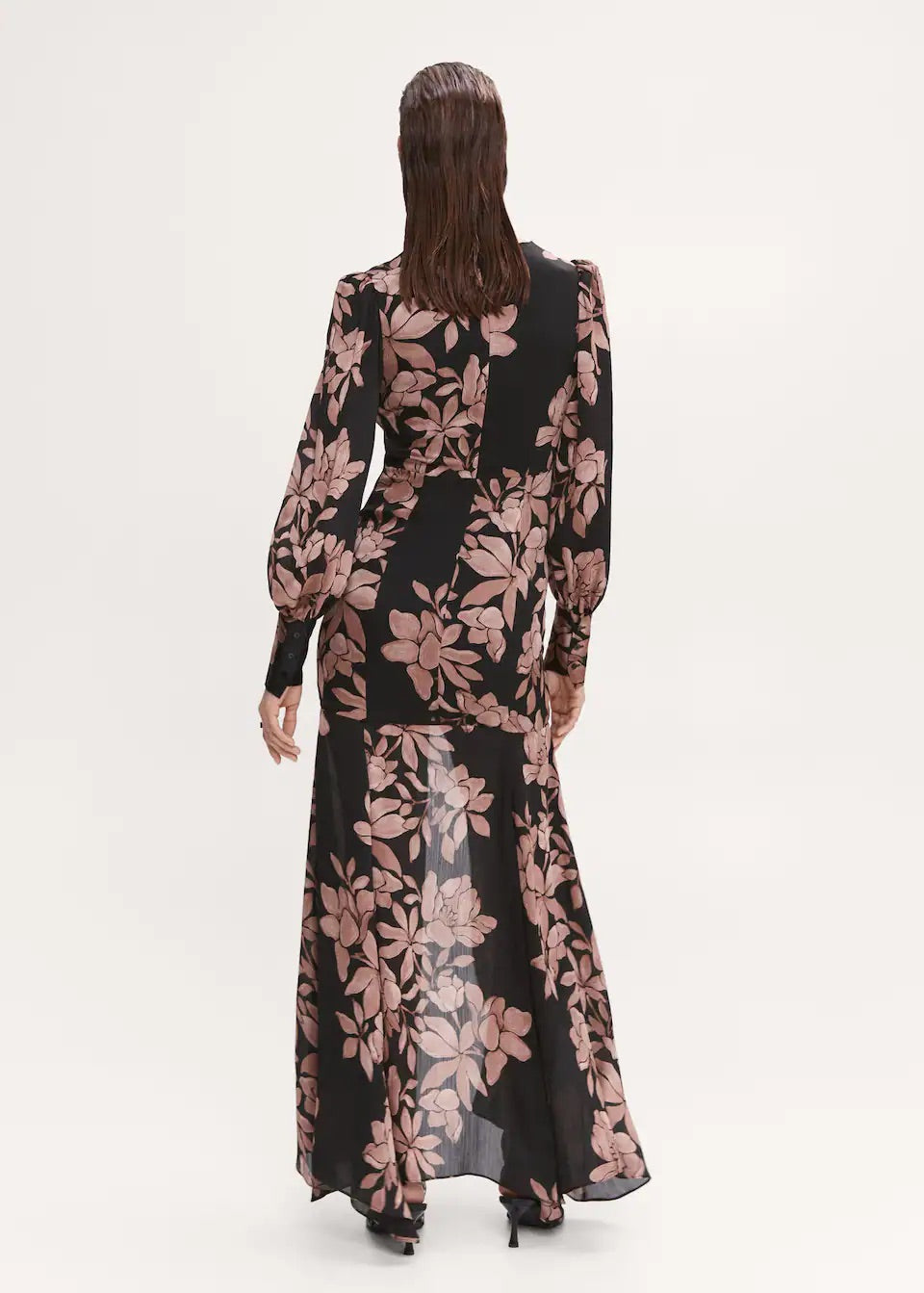 Floral chiffon dress