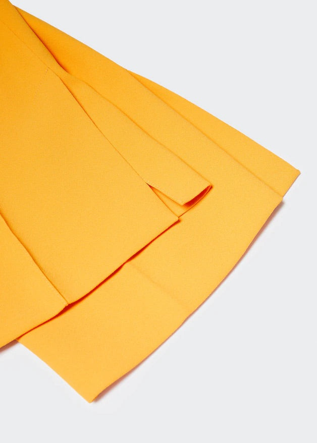 Straight trousers with openings