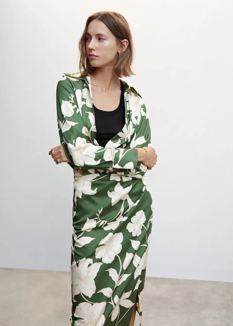 Floral long skirt