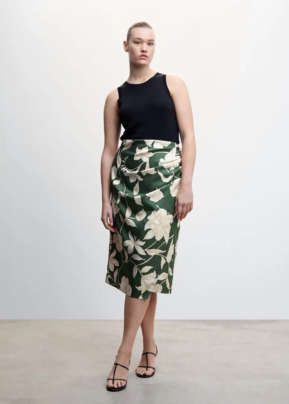 Floral long skirt