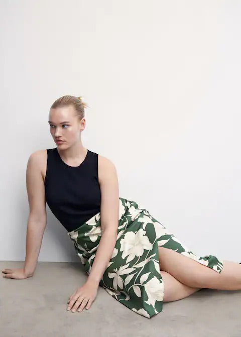 Floral long skirt