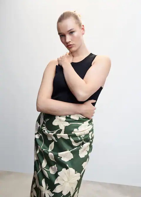 Floral long skirt