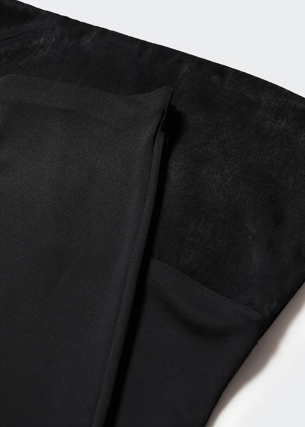 Satin panel palazzo trousers