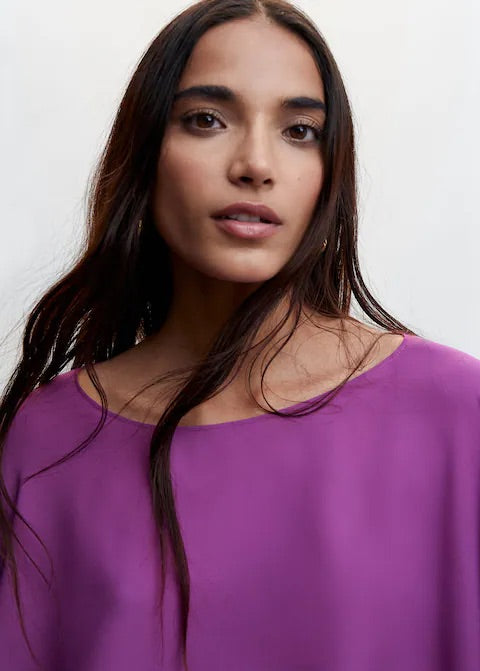 Flowing cape blouse