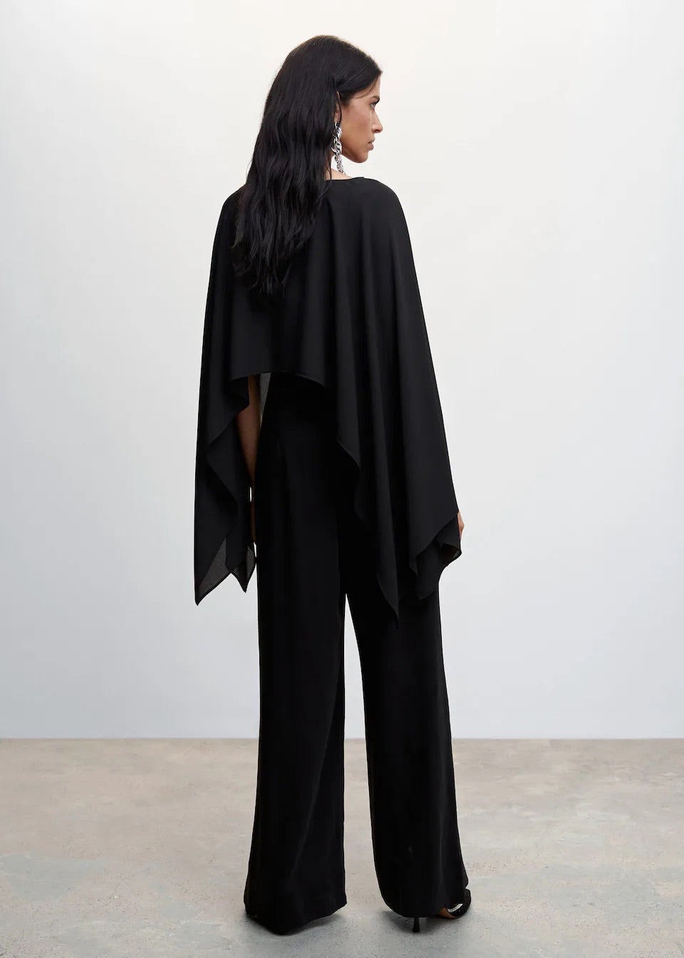 Flowing cape blouse