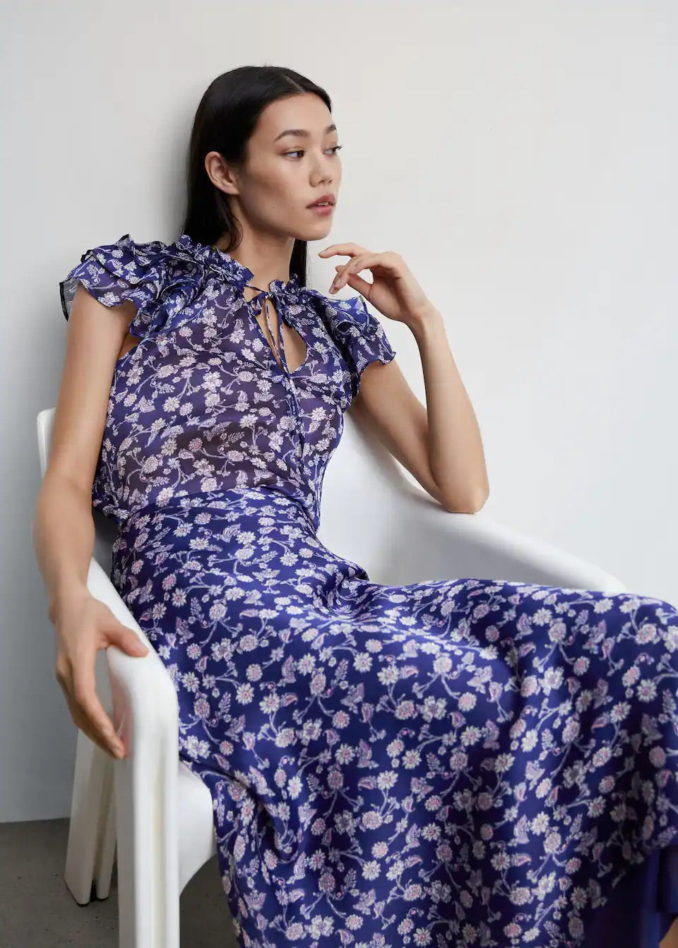 Floral long skirt