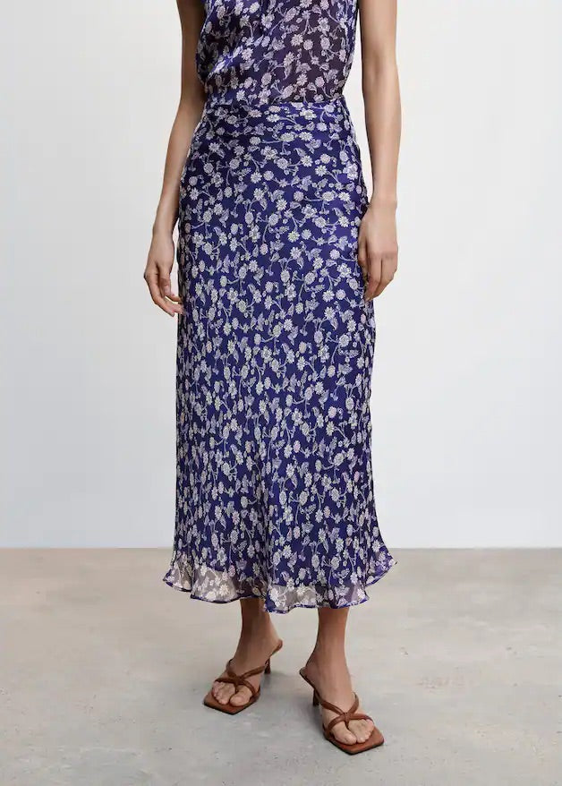 Floral long skirt