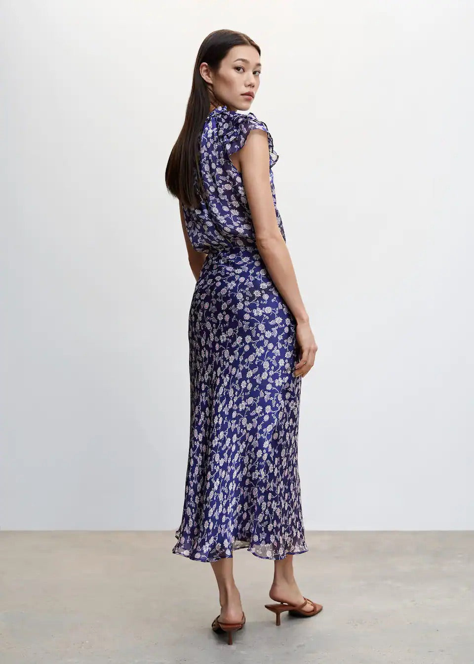 Floral long skirt