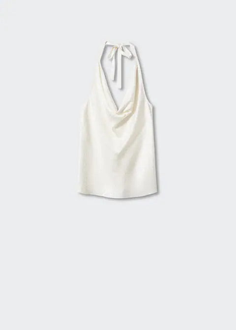 Jacquard top with back slit