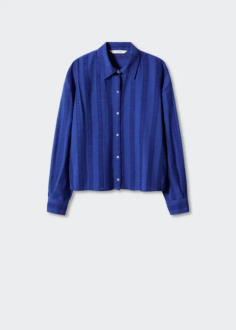 Embroidered cotton shirt
