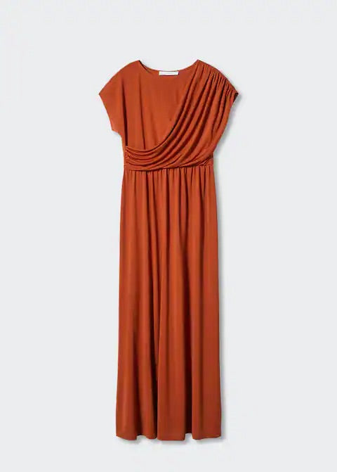 Draped detail dress