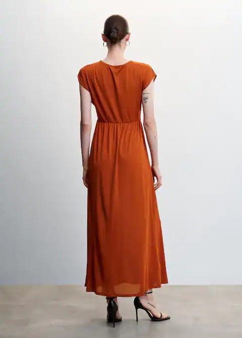 Draped detail dress