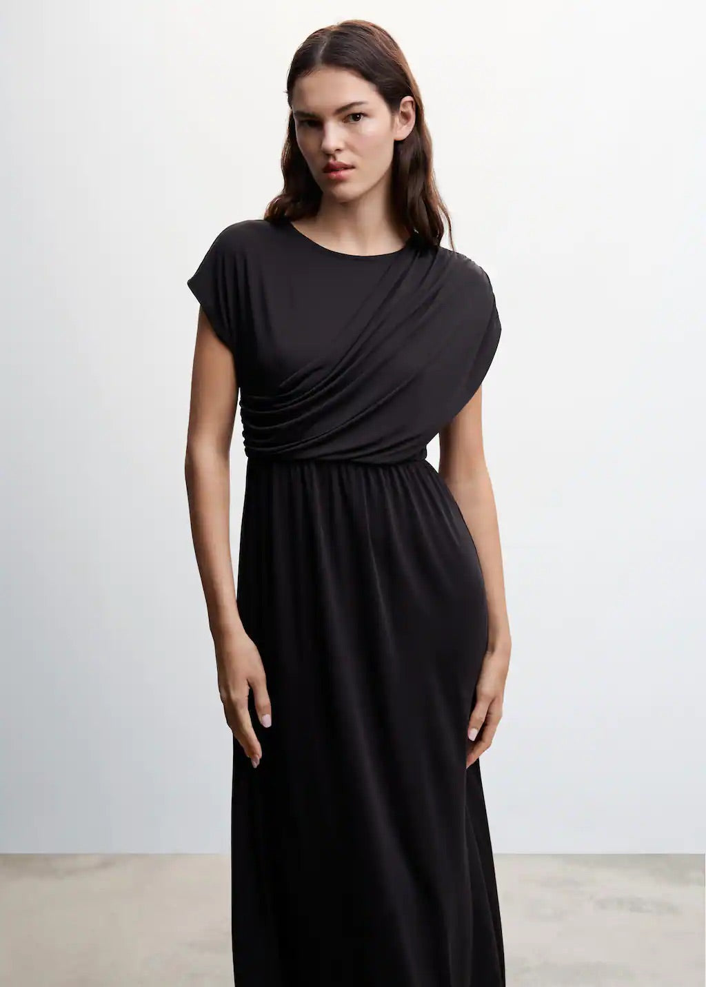 Draped detail dress