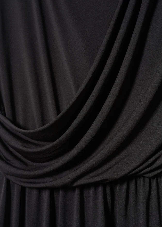 Draped detail dress
