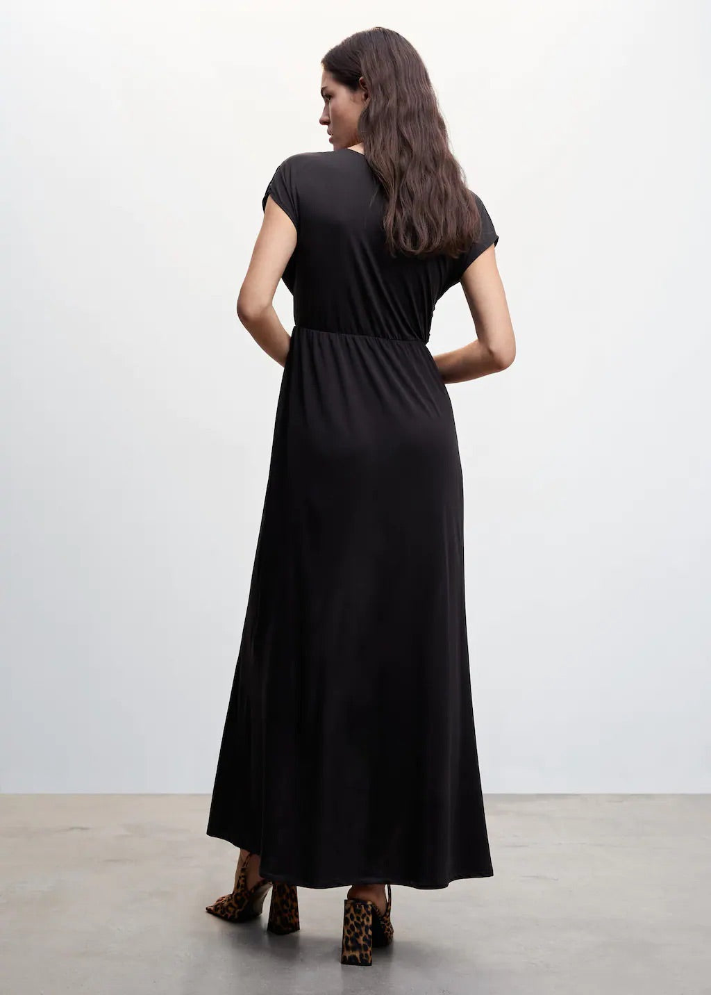 Draped detail dress