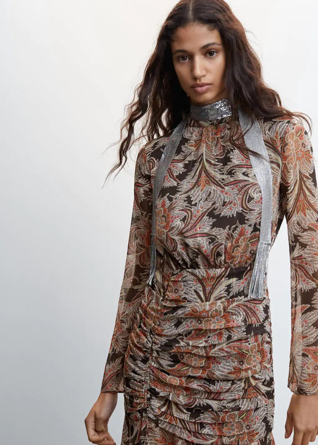 Paisley print dress