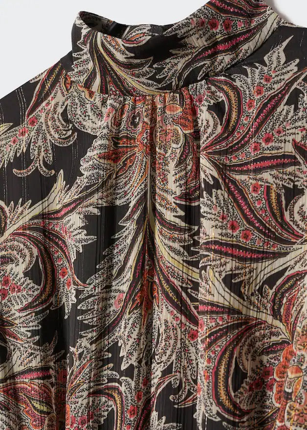 Paisley print dress