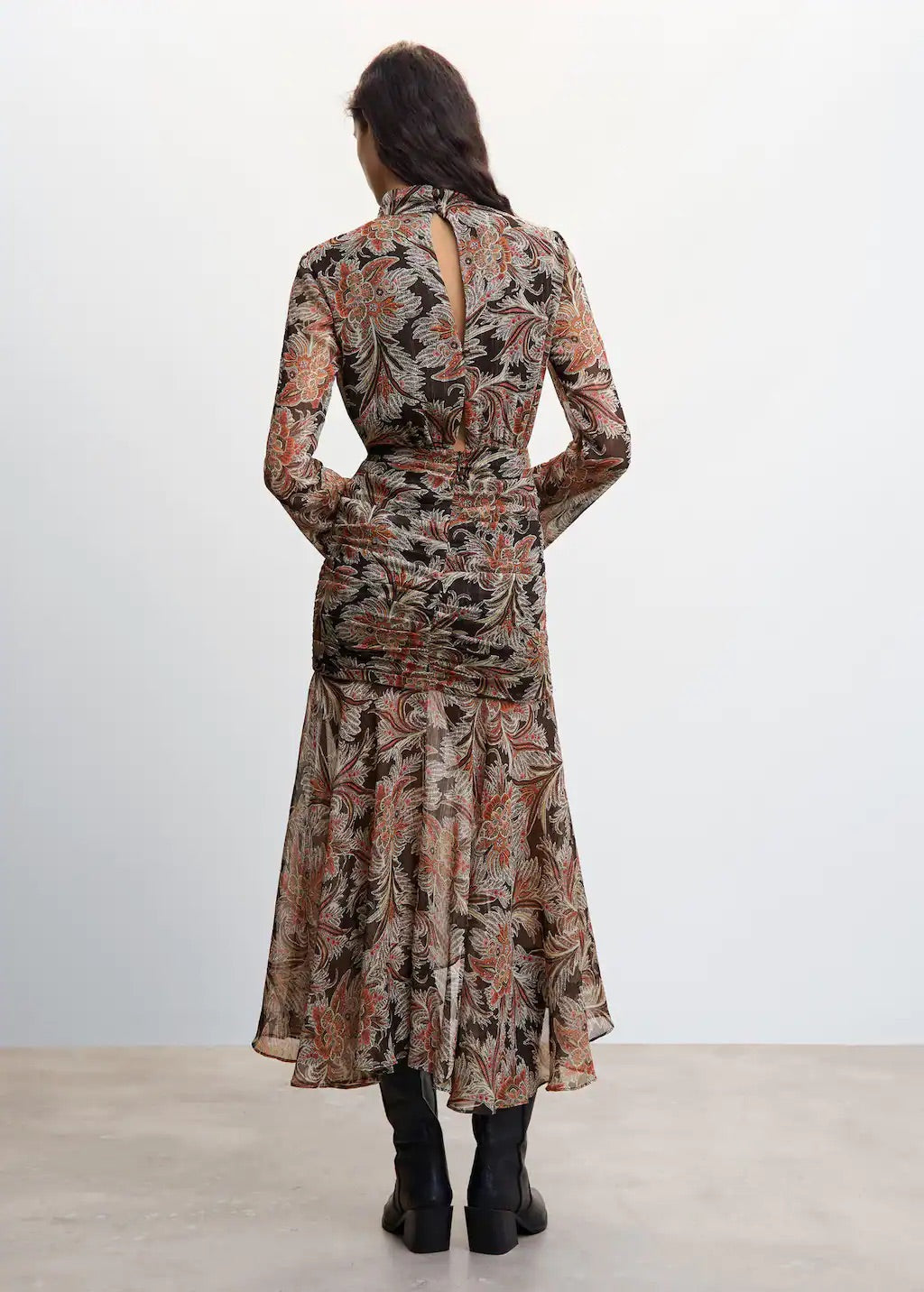 Paisley print dress