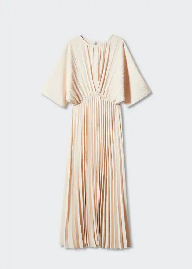 Pleated long dress