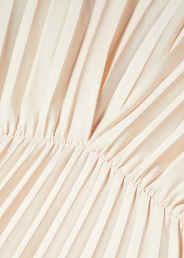 Pleated long dress