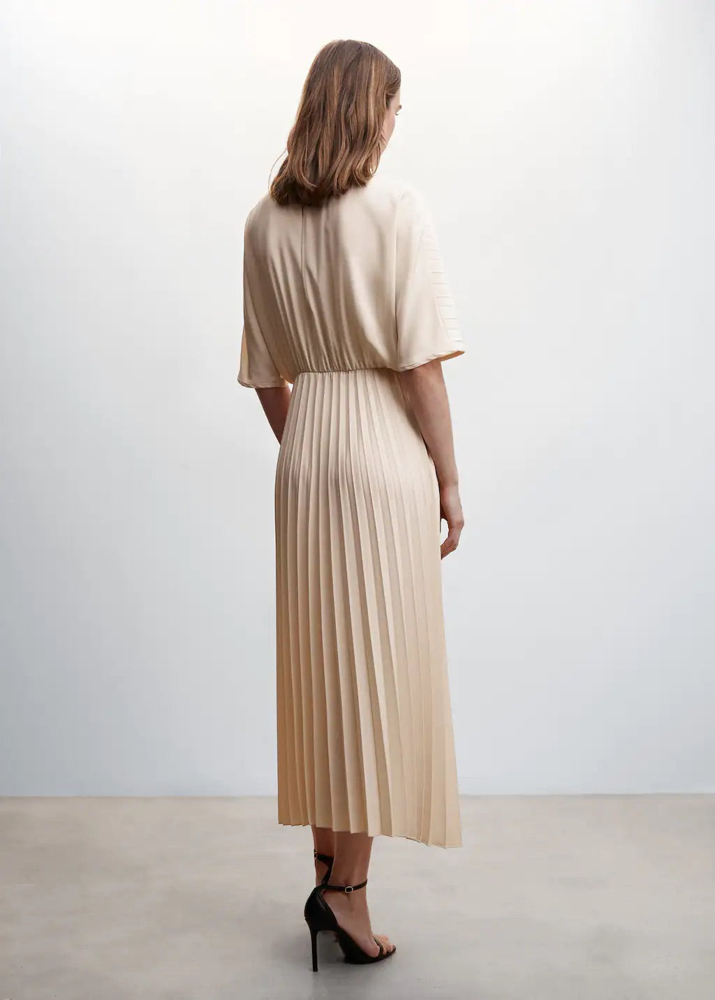 Pleated long dress
