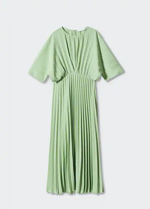 Pleated long dress